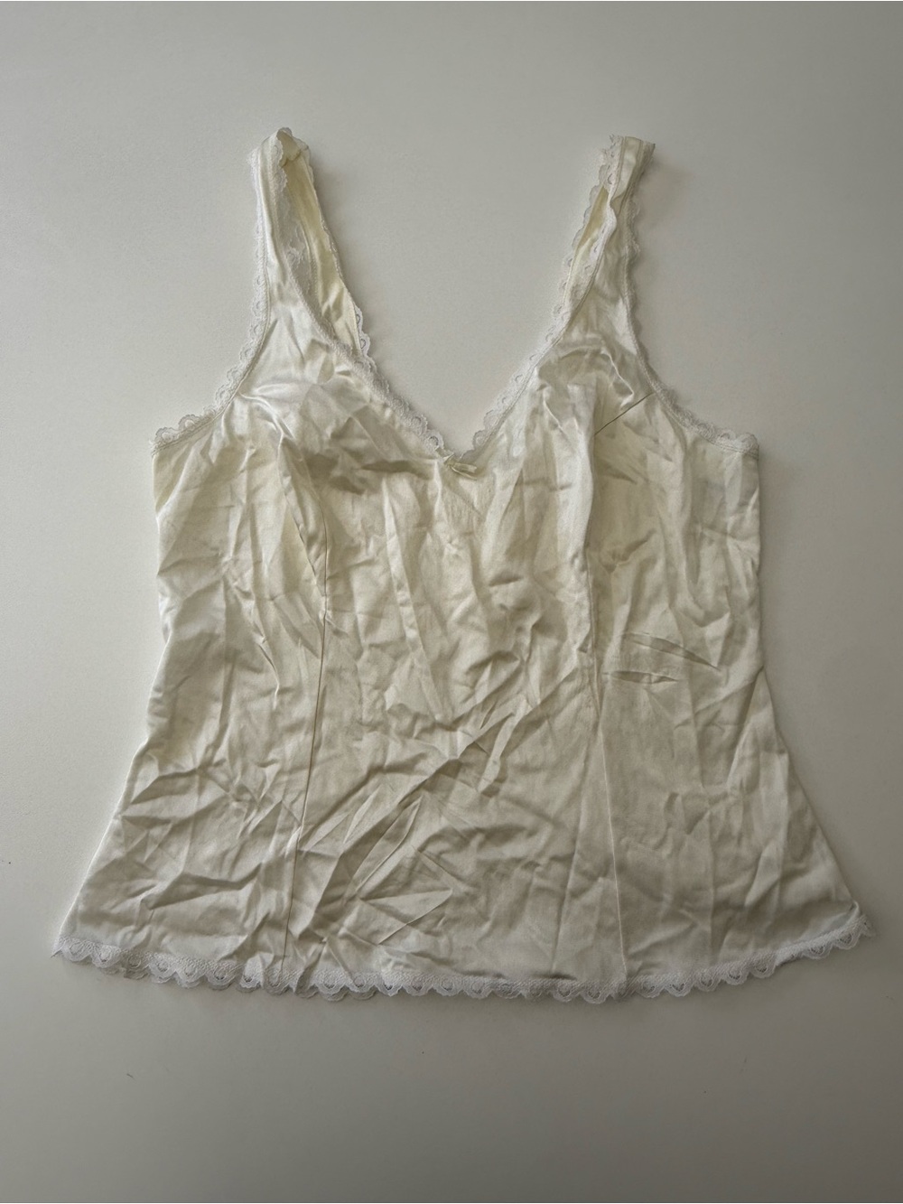 Vintage Warners Satin Lace Sleep Tank